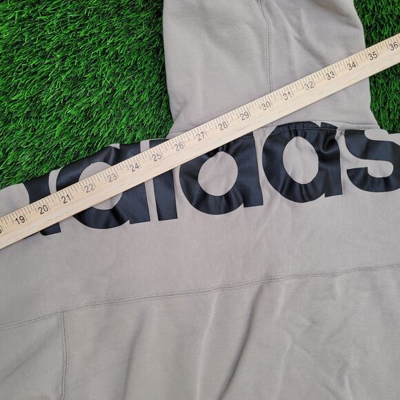ADIDAS Trefoil Hoodie Womens Small 21x24 Baggy Back-Print - Picture 3 of 16
